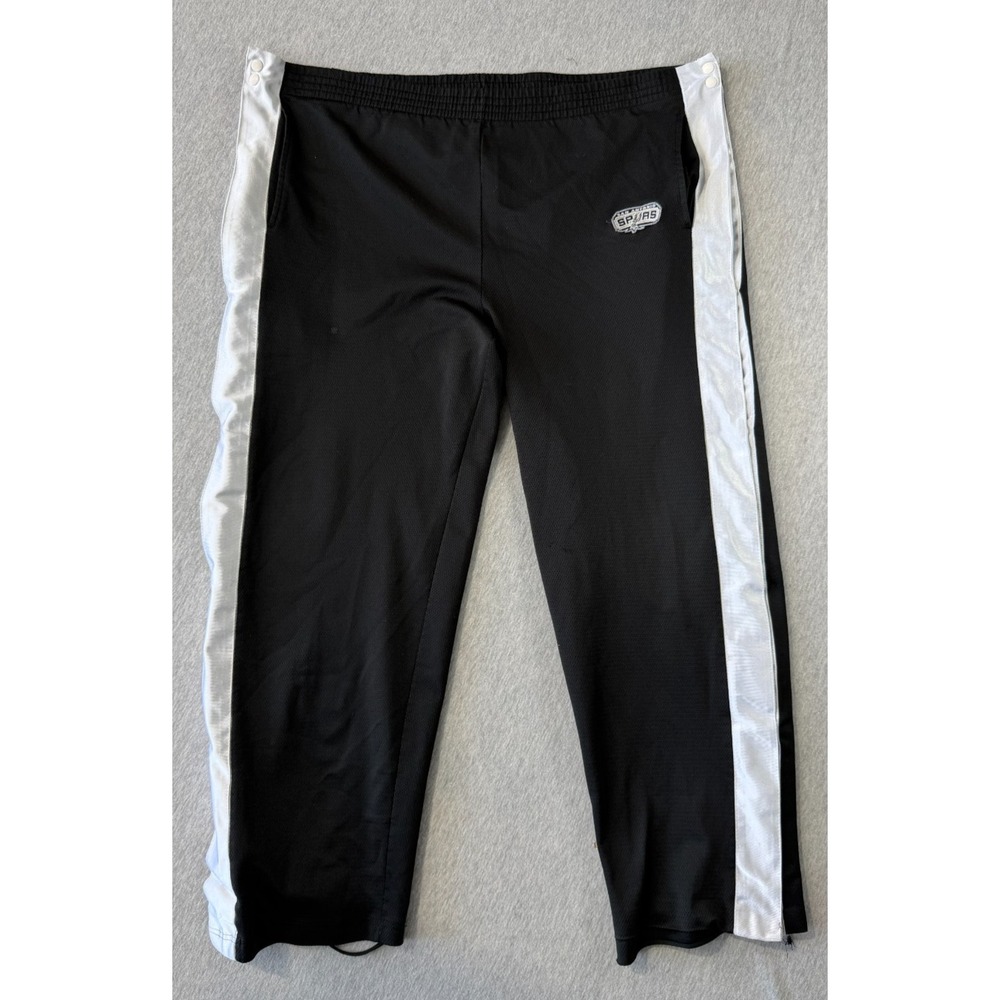 San Antonio Spurs Track Pants Mens 46x28 Black NBA Basketball Athleisure Sports